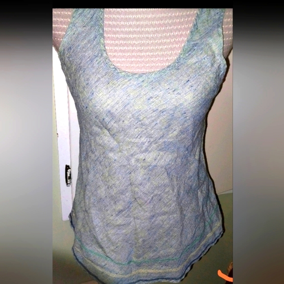 Flax 100% linen sleeveless top - Picture 1 of 6